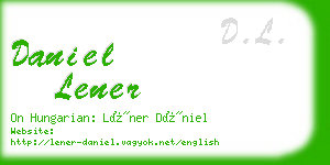 daniel lener business card